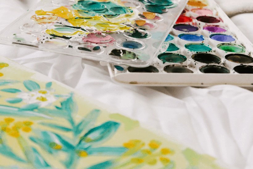 Picture of paints for post Bible journaling tips for beginners