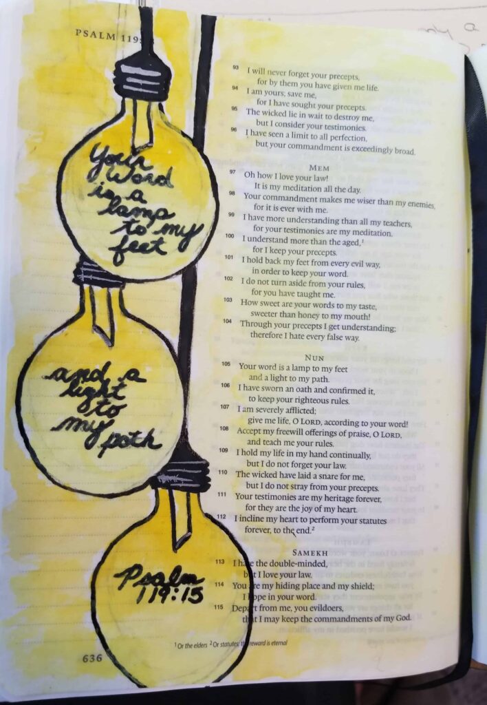 picture 3 of sample Bible journaling for post Bible Journaling: what it is, how to start and the benefits of