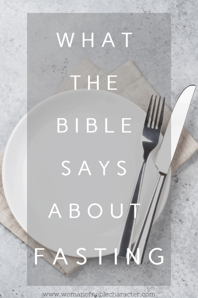 What the Bible says about fasting 