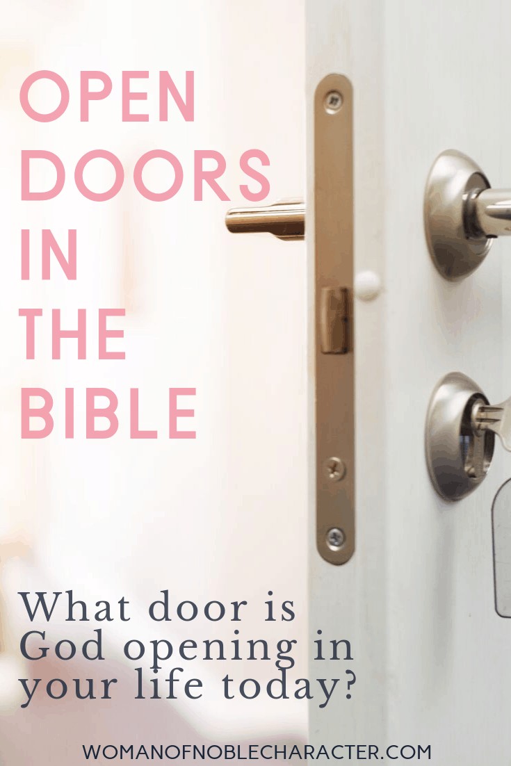 Open doors in the Bible