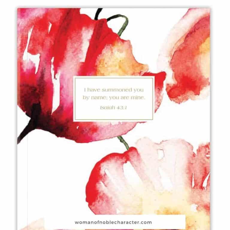 image of prayer journal for the post 100 Prayer Journal Prompts to Help Your Prayer Life Blossom