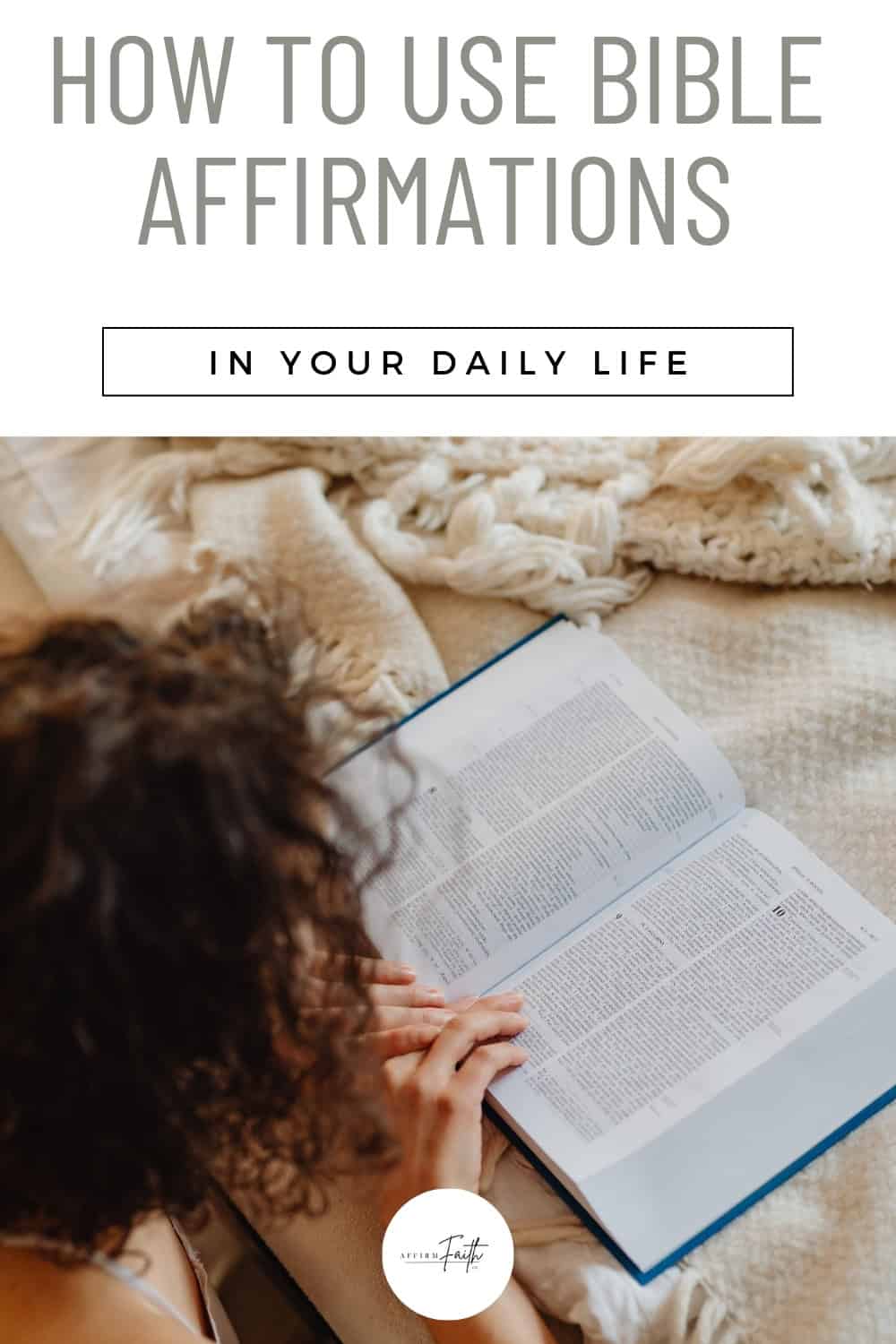 a woman reading a Bible