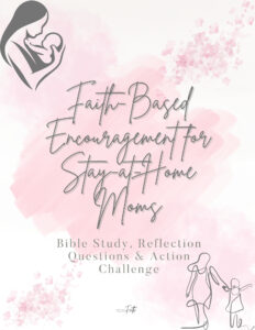 a pink book cover with graphics of a mother and child
