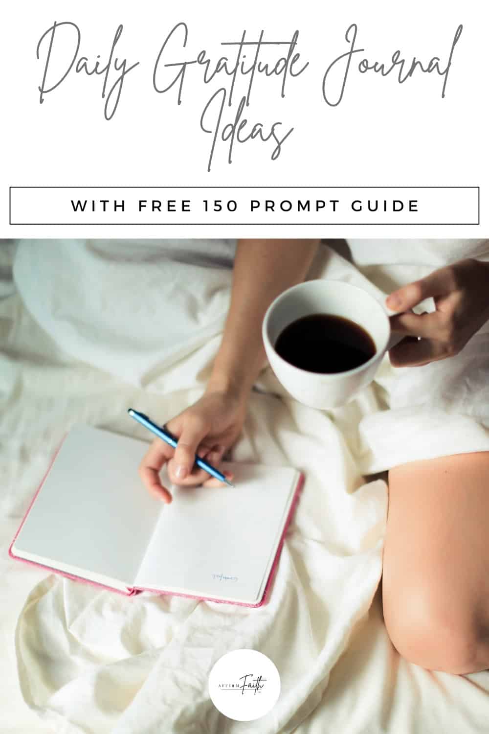 a person holding a cup of coffee and writing in a journal