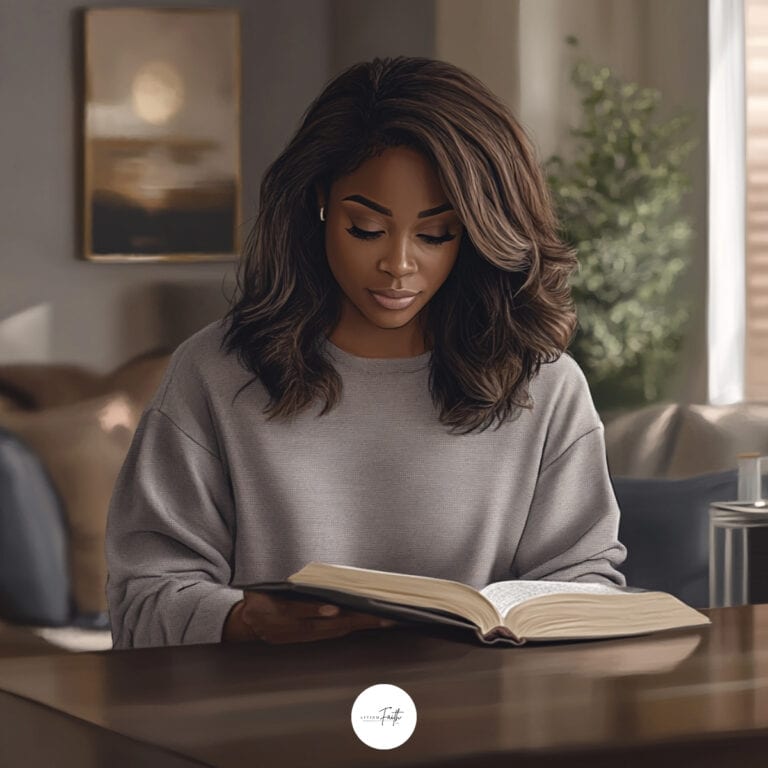 A woman reading a book