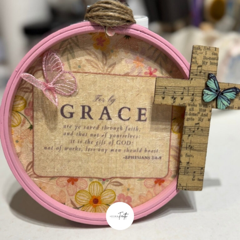 Saved by grace hoop craft