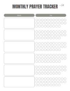 image of prayer tracker