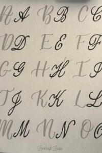 how to learn hand lettering at home capital letter worksheet