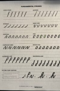 free hand lettering worksheets for beginners fundamental strokes